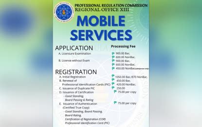 ro3 prc gov ph|UPCOMING PRC MOBILE .